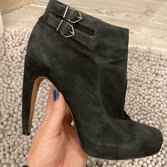 Suede booties - Picture 1 of 13